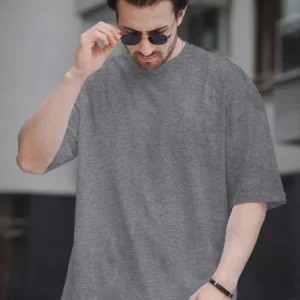 FEEL TRACK Men Solid Round Neck Pure Cotton Dark Blue T-Shirt